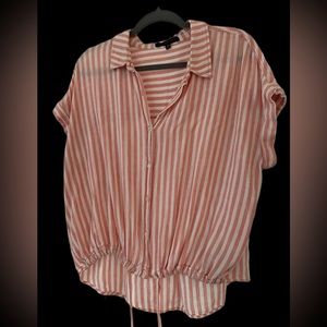 Sanctuary red striped blouse